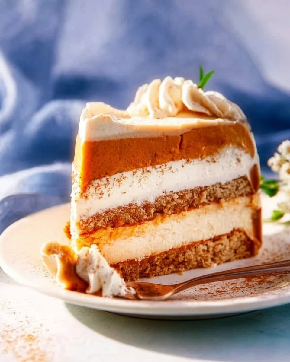 Thanksgiving Piecaken featuring layers of pie and cake, a holiday dessert delight