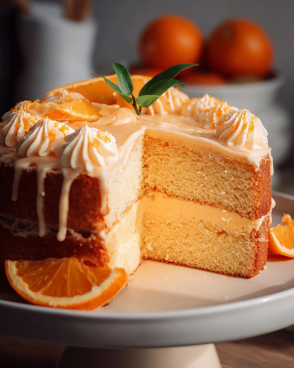 Orange Creamsicle Cake