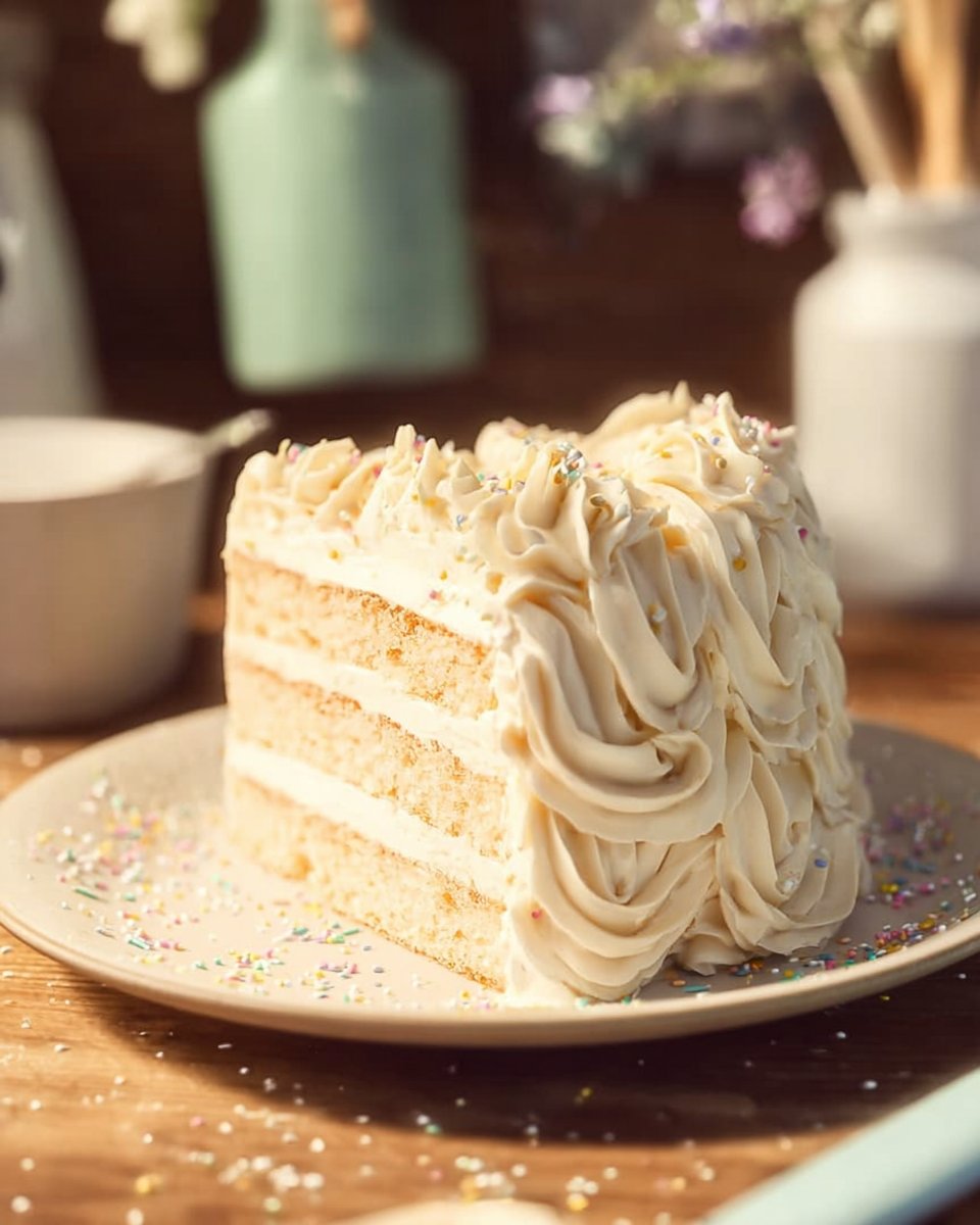 Vanilla Cake with Vanilla Buttercream