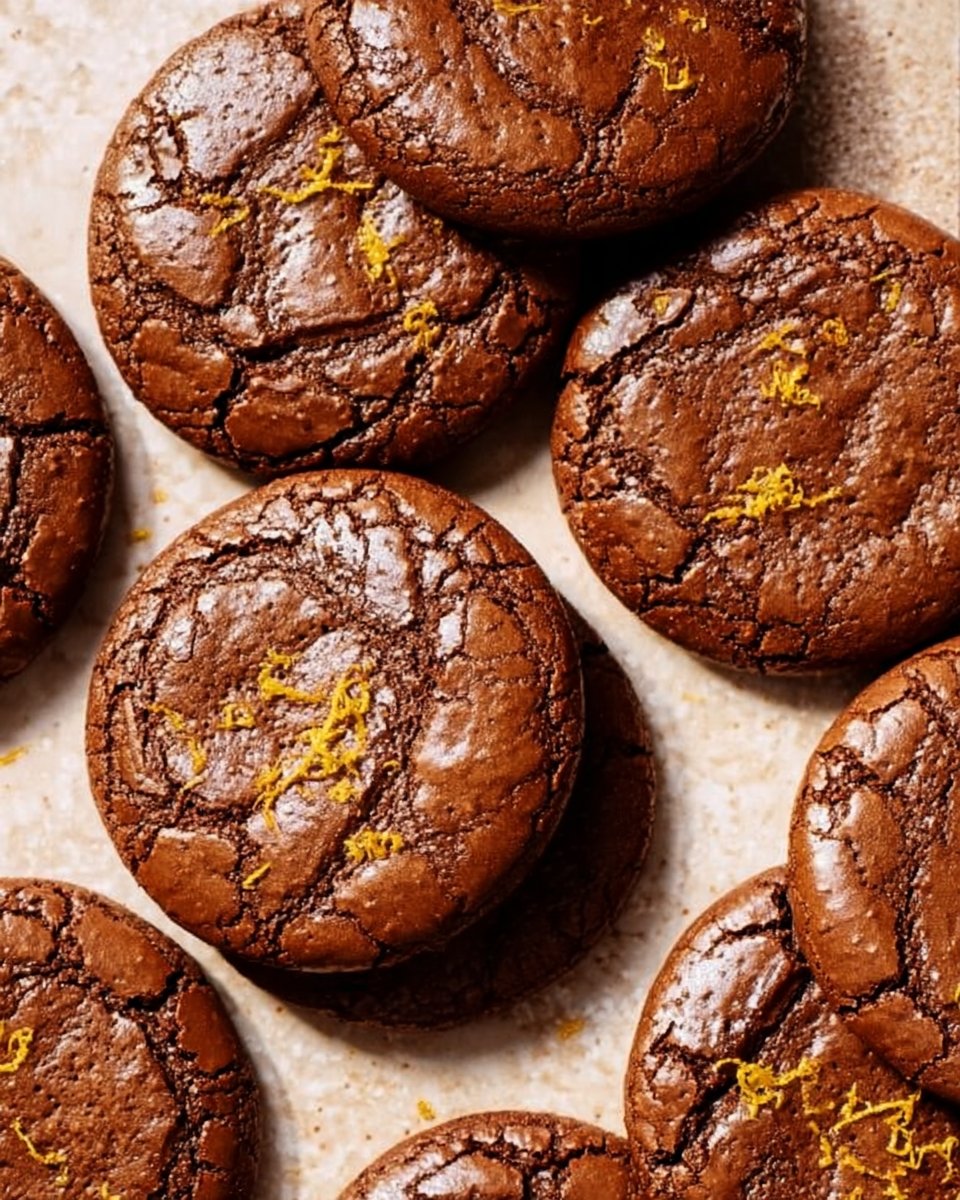 Chocolate Orange Brownie Cookies