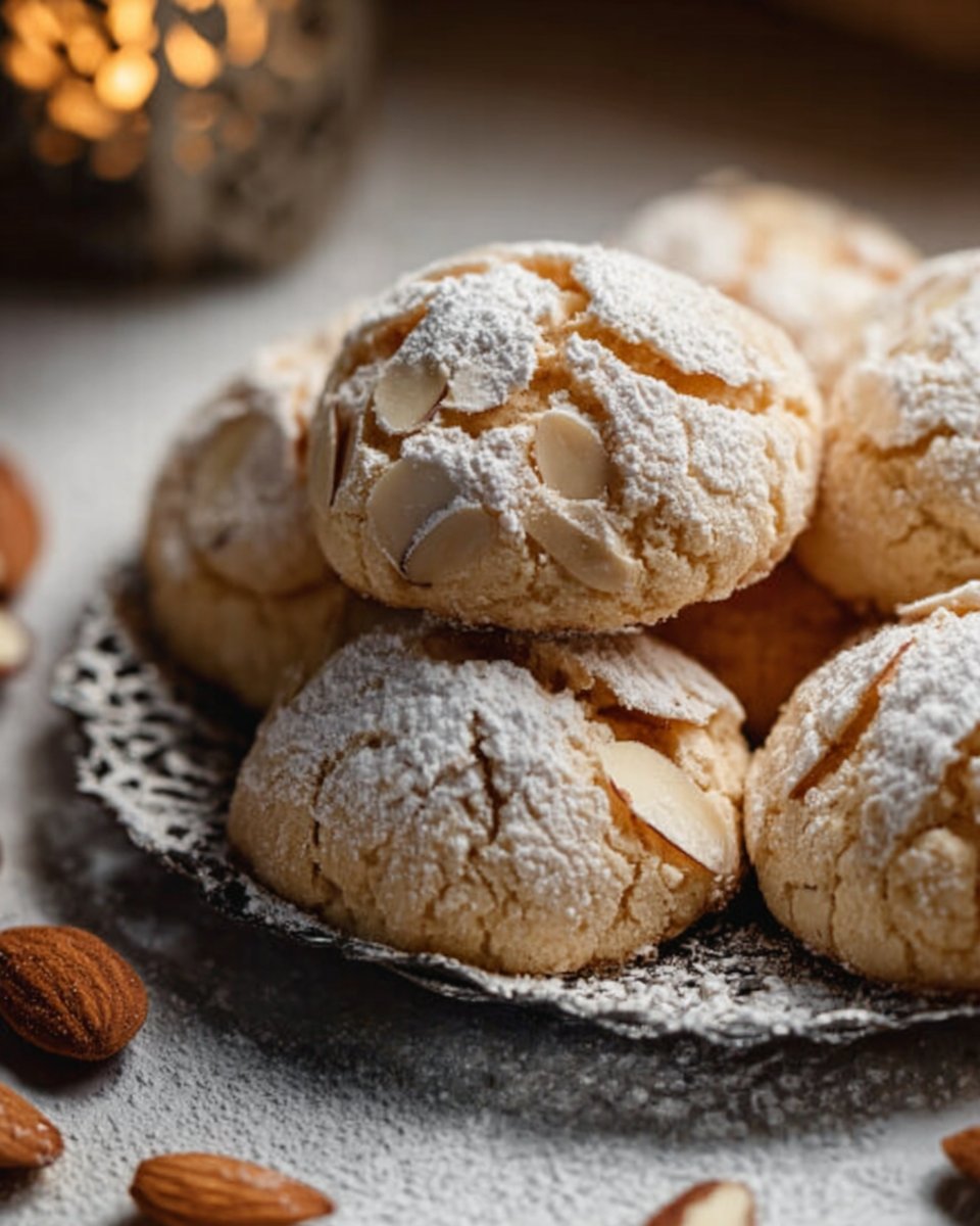 Soft and Chewy Italian Almond Cookie Recipe (Amaretti)