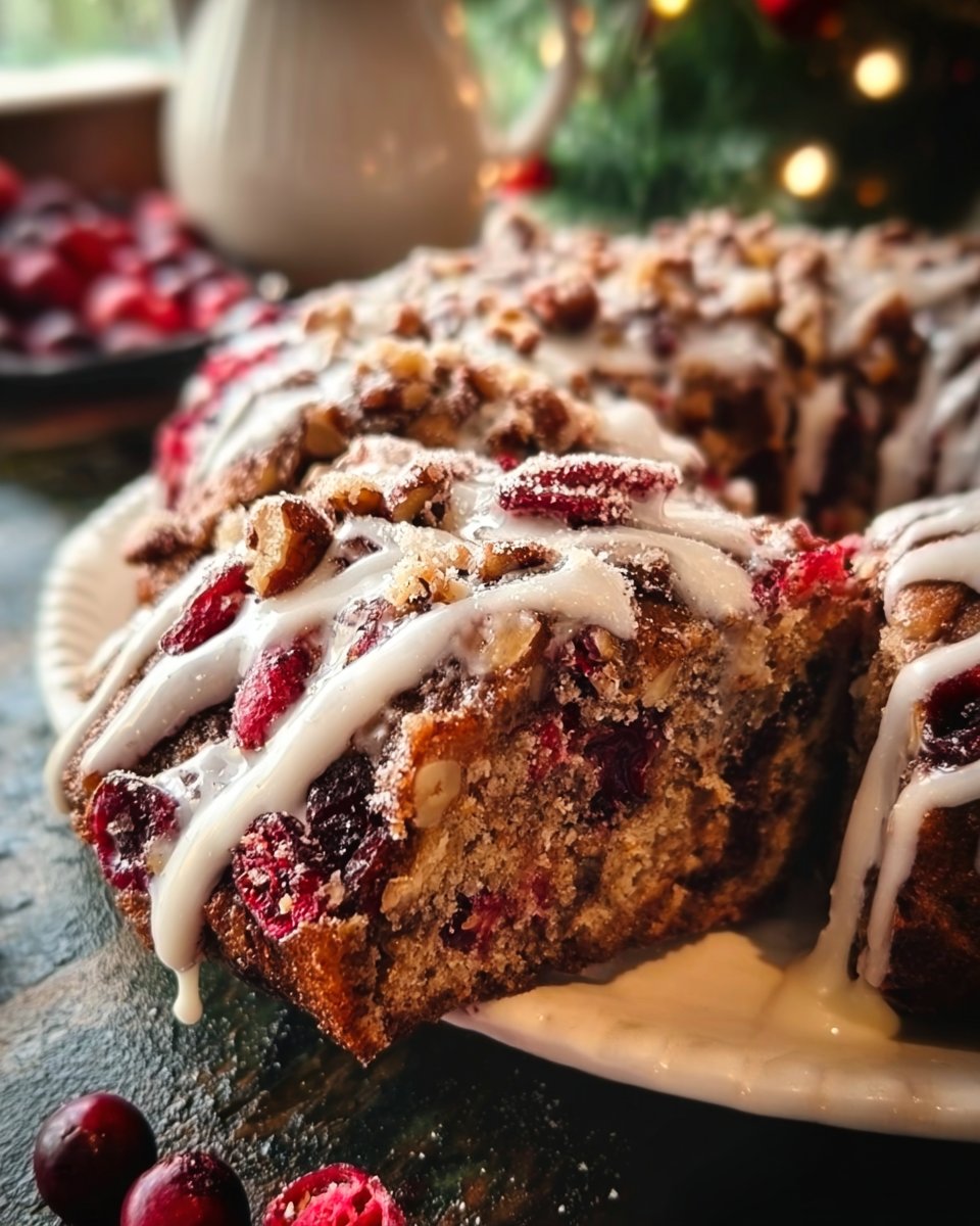 Christmas Cranberry Pecan Coffee Cake