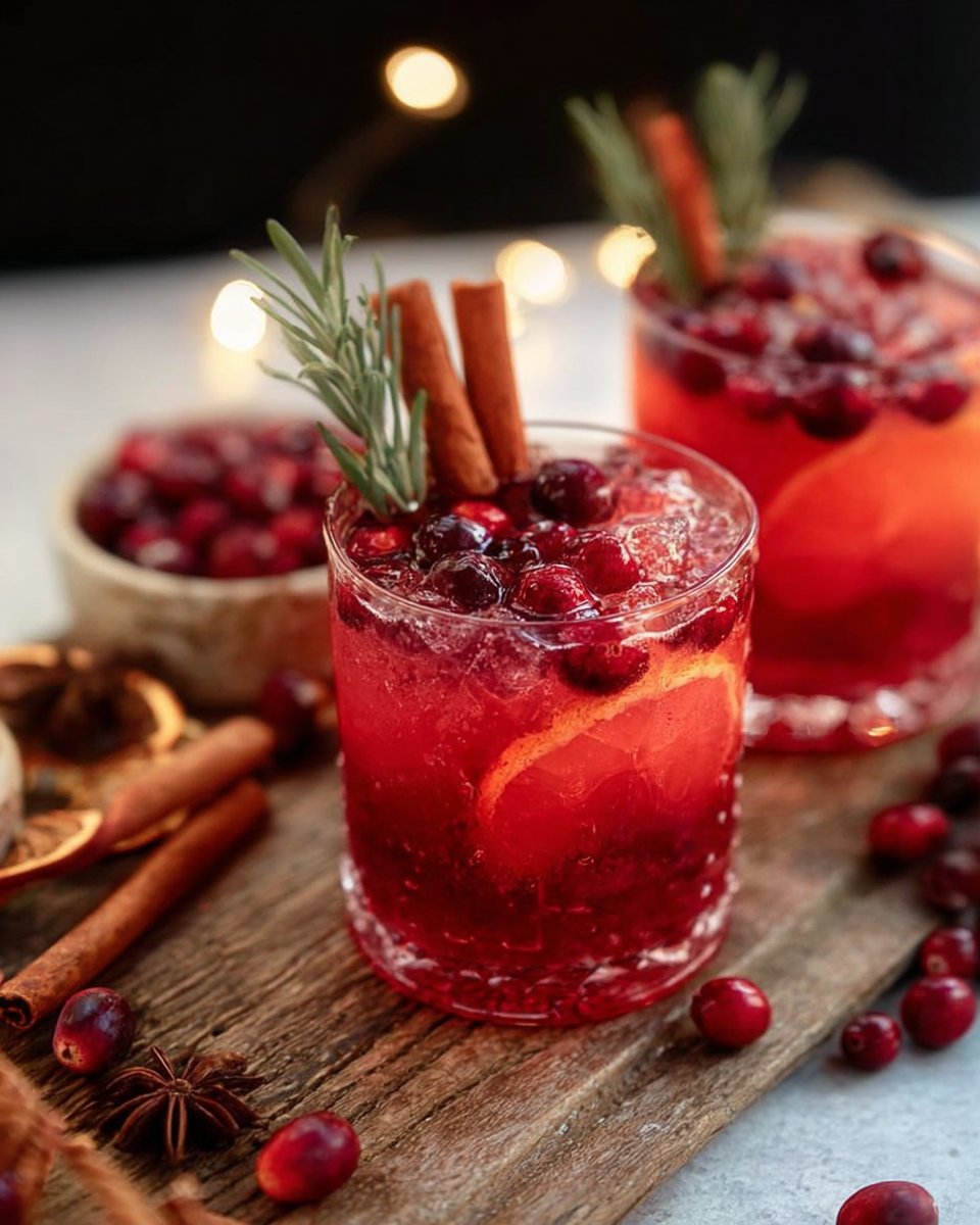 Holiday Cocktail-Spiced Cranberry Paloma