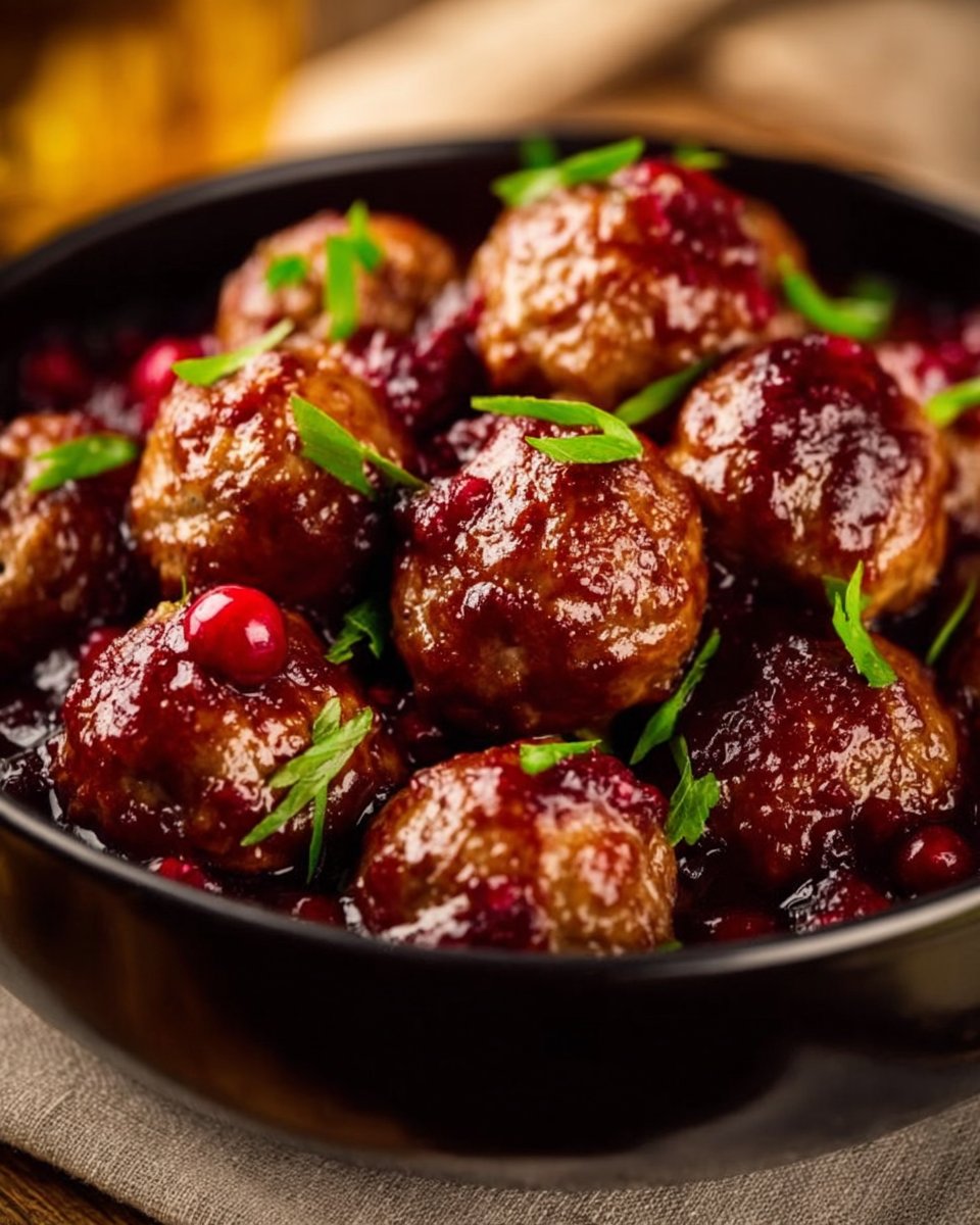 Christmas Cranberry Meatballs