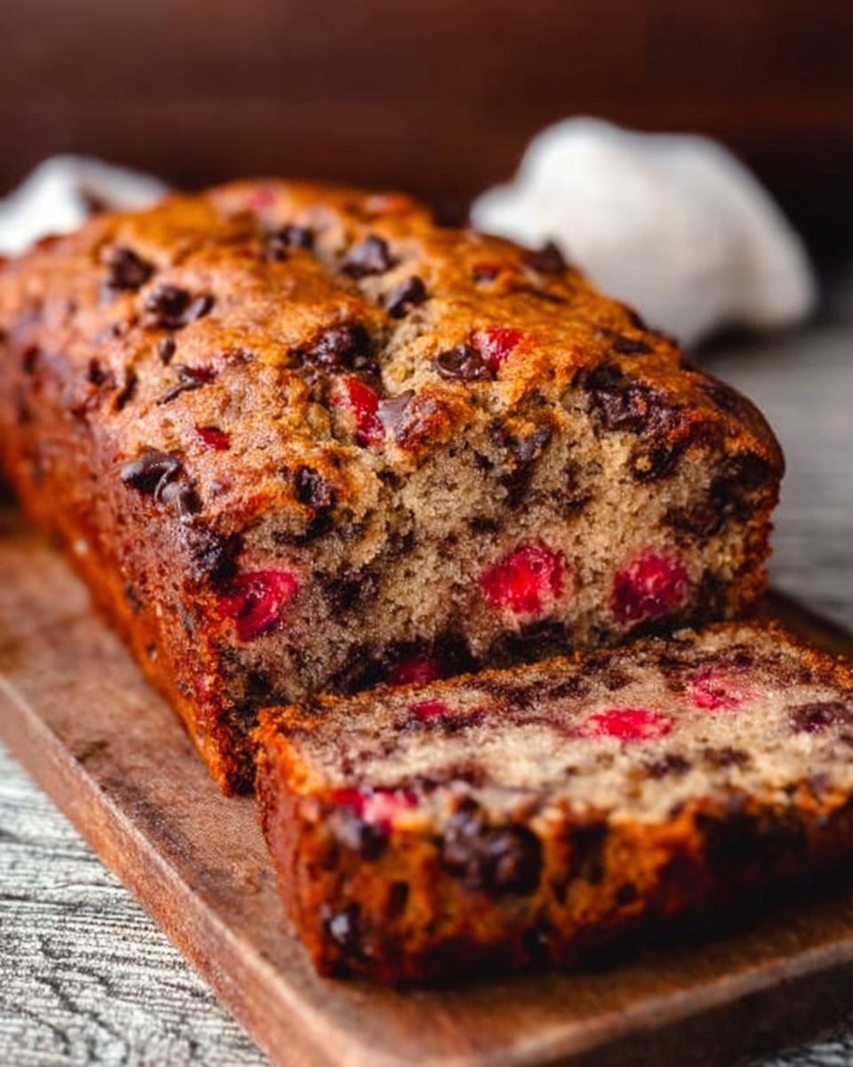 Cherry Chocolate Chip Banana Bread Recipe