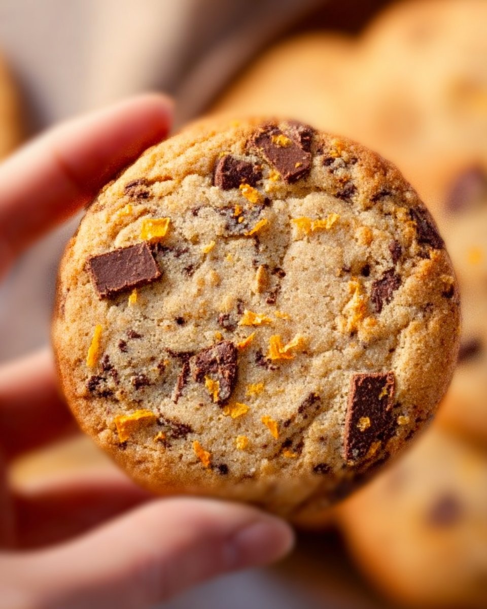 Chocolate Orange Shortbread Cookies