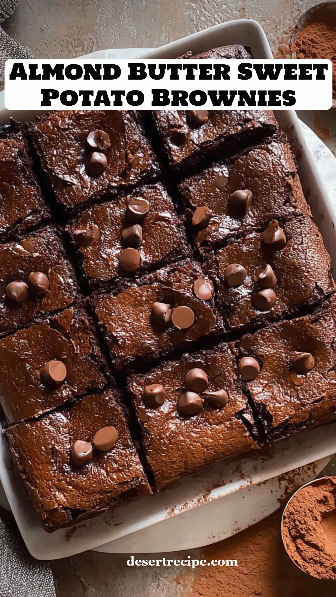Almond Butter Sweet Potato Brownies