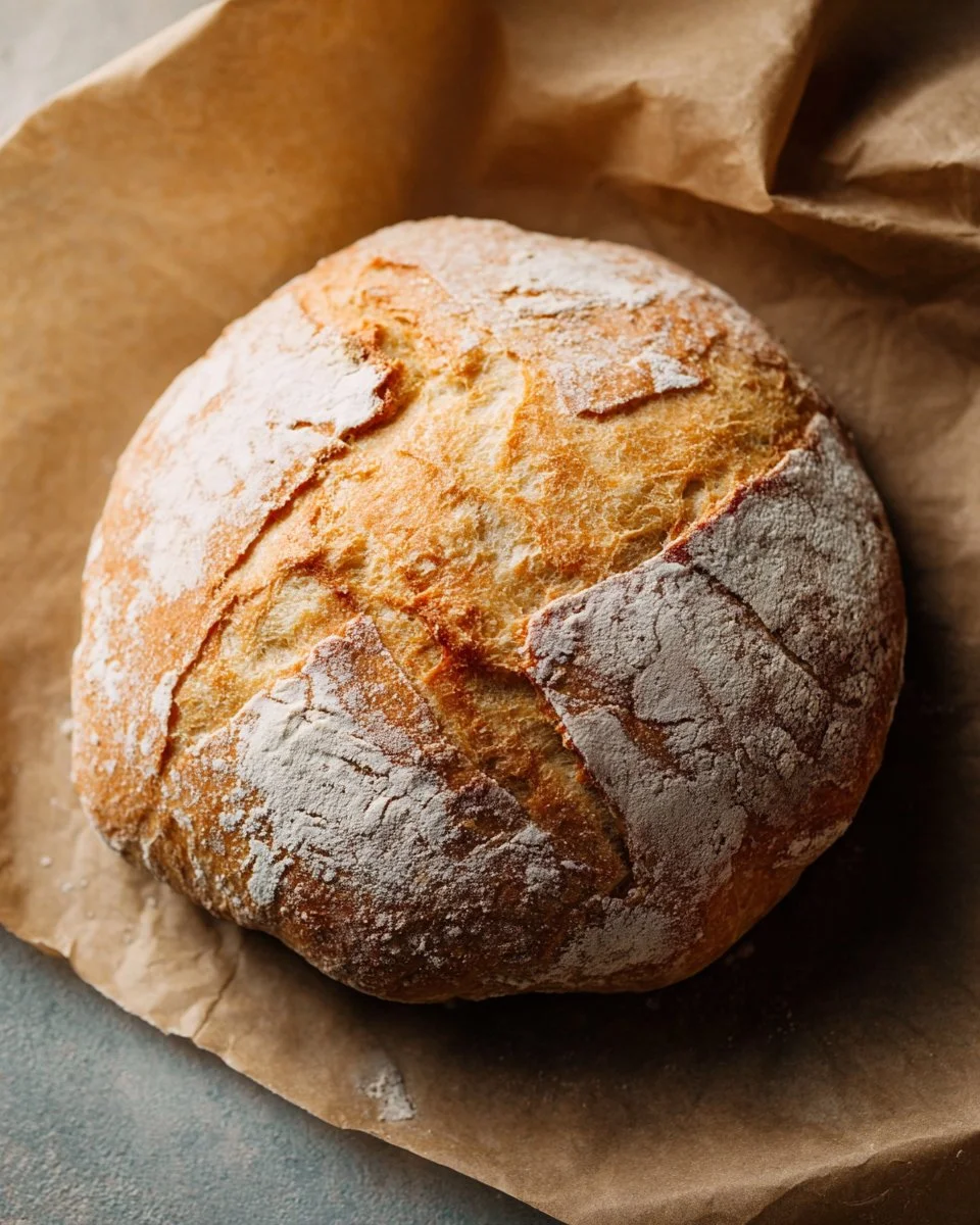 Freshly baked artisan bread loaves on a wooden cutting board