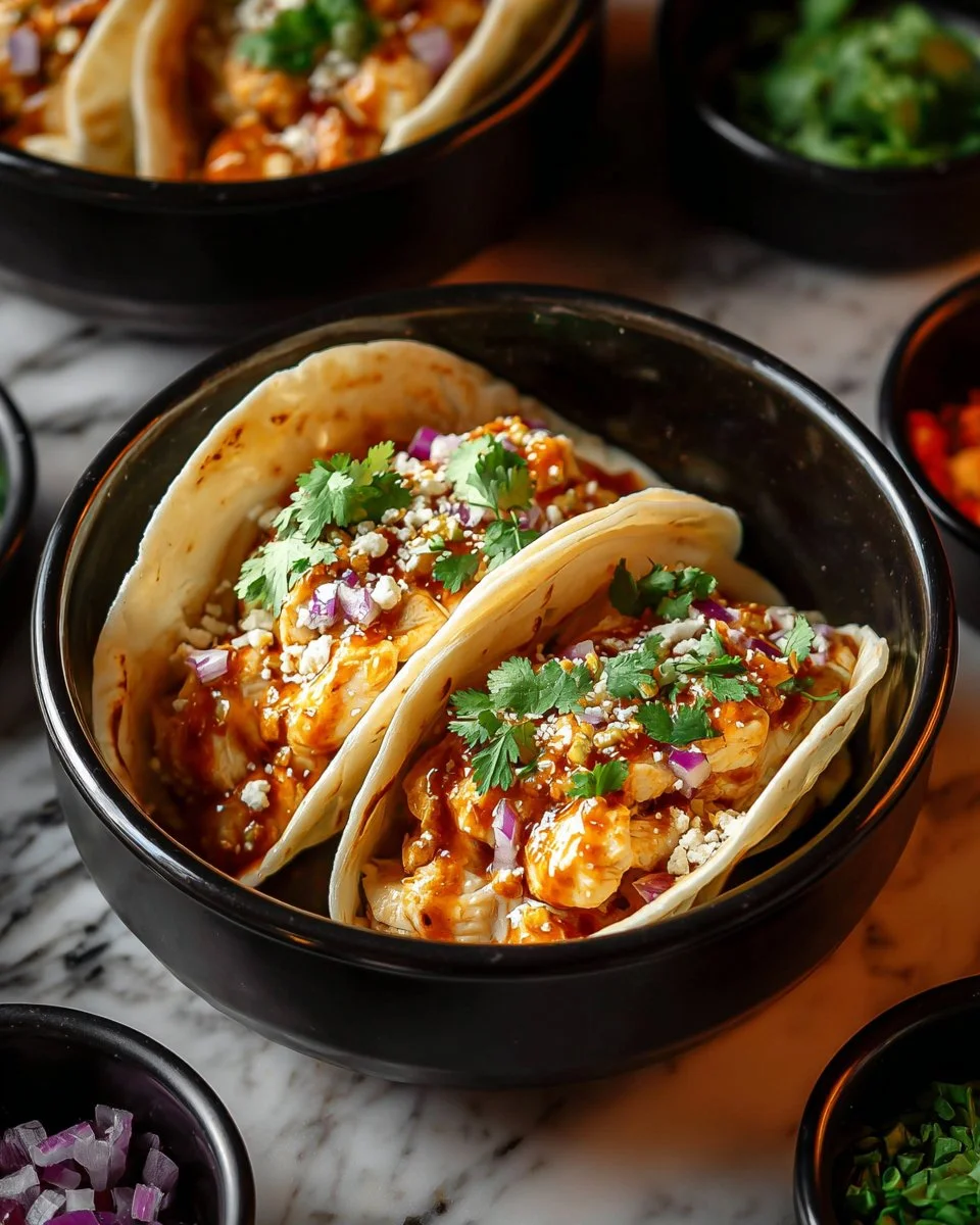 Asian chicken wonton tacos served with fresh toppings and dipping sauce