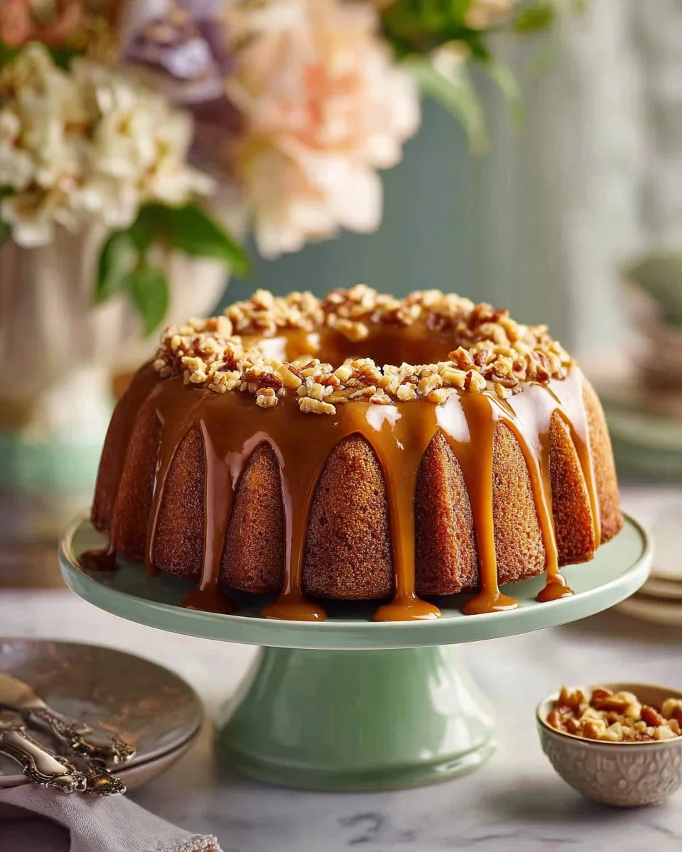 Banana Walnut Bundt Cake