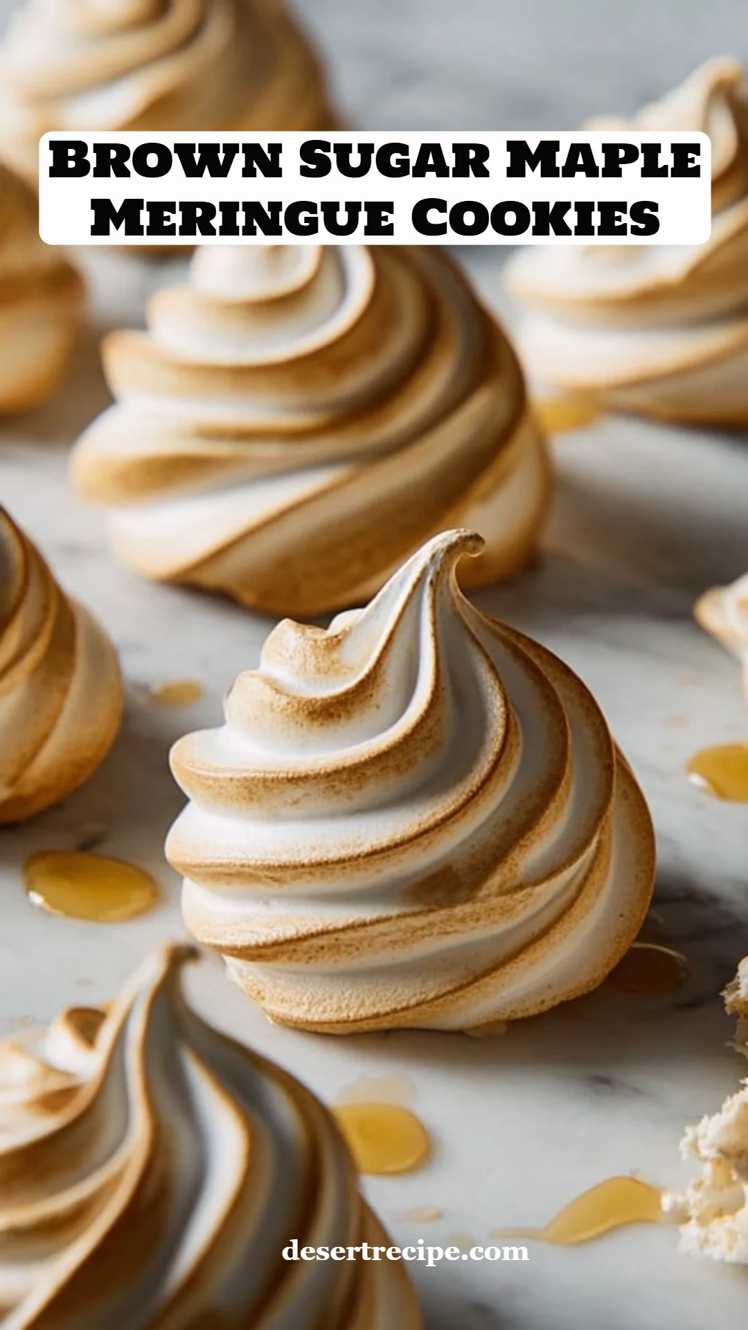 Brown Sugar Maple Meringue Cookies