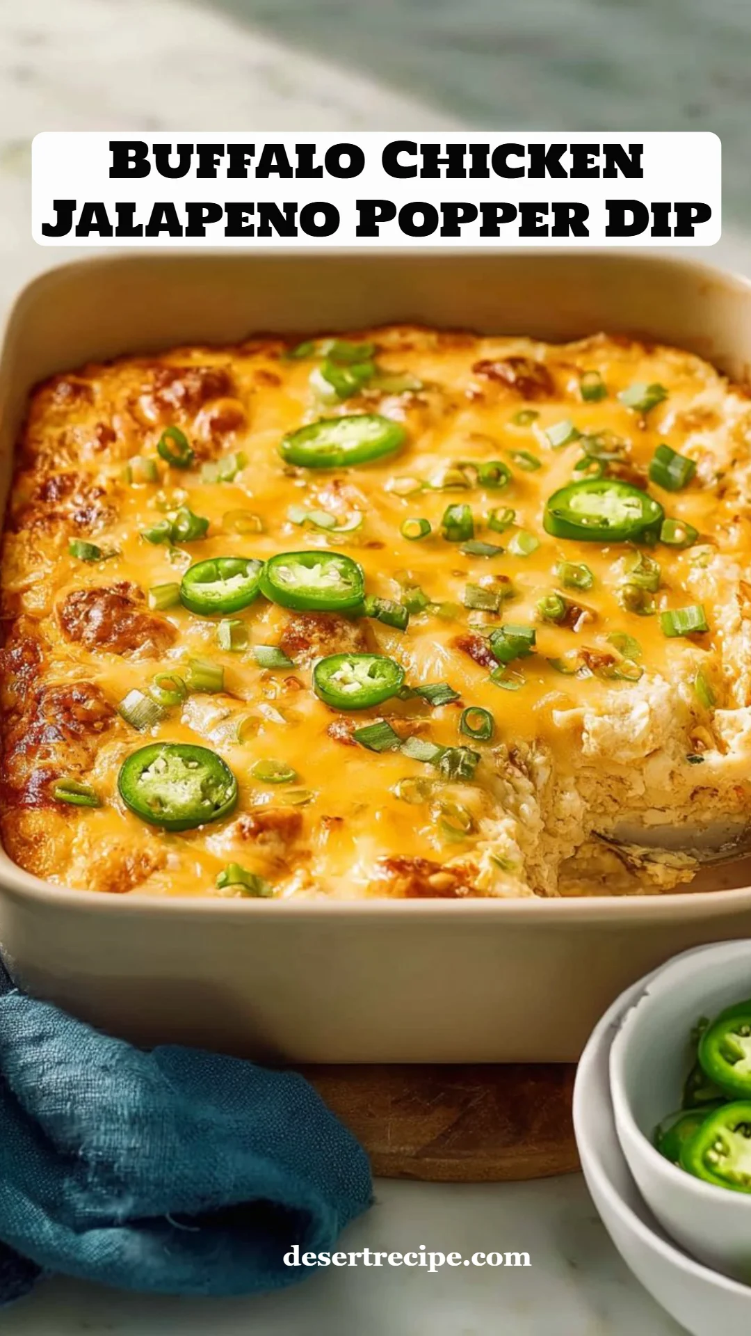 Buffalo Chicken Jalapeno Popper Dip