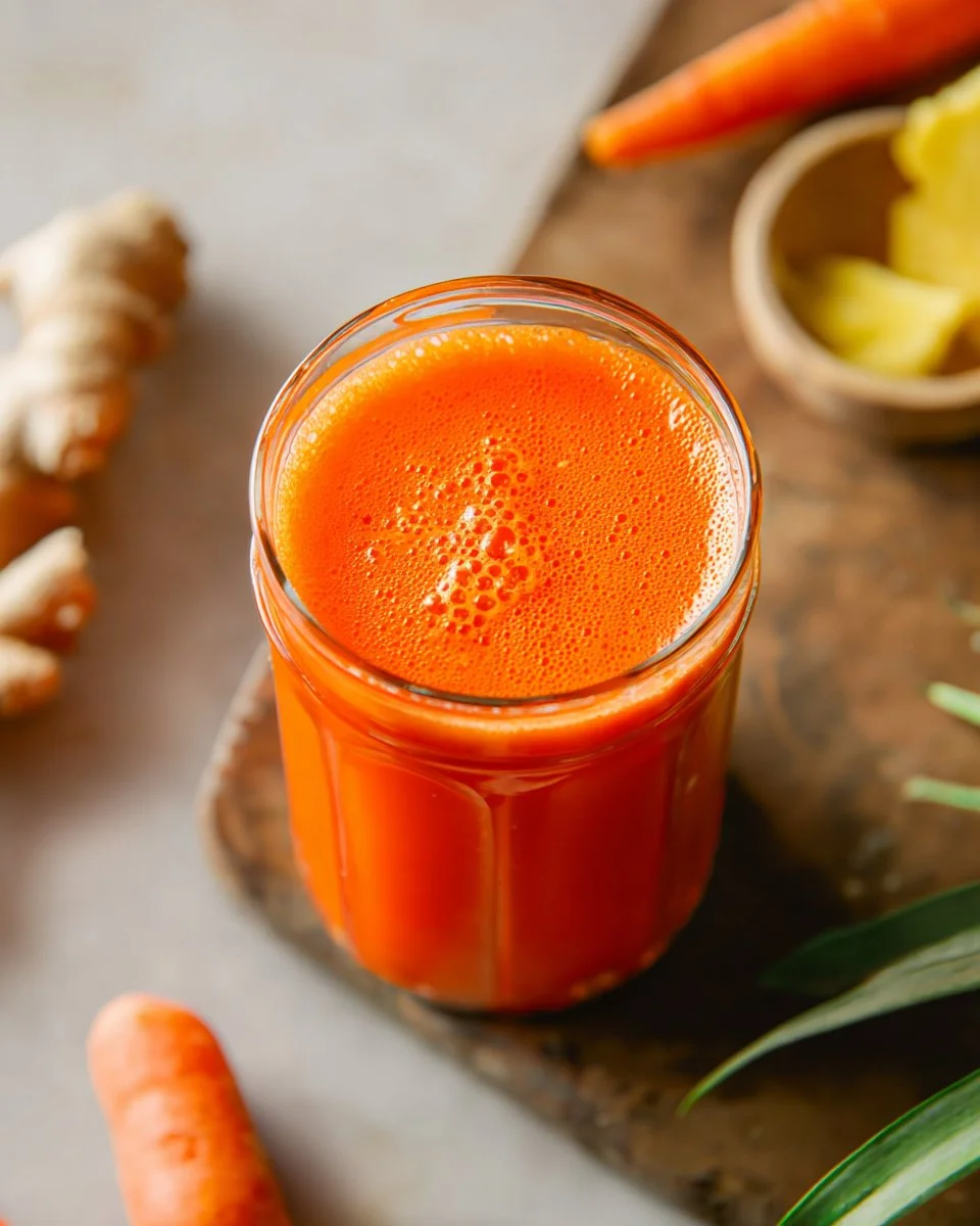 Carrot, Pineapple and Ginger Juice