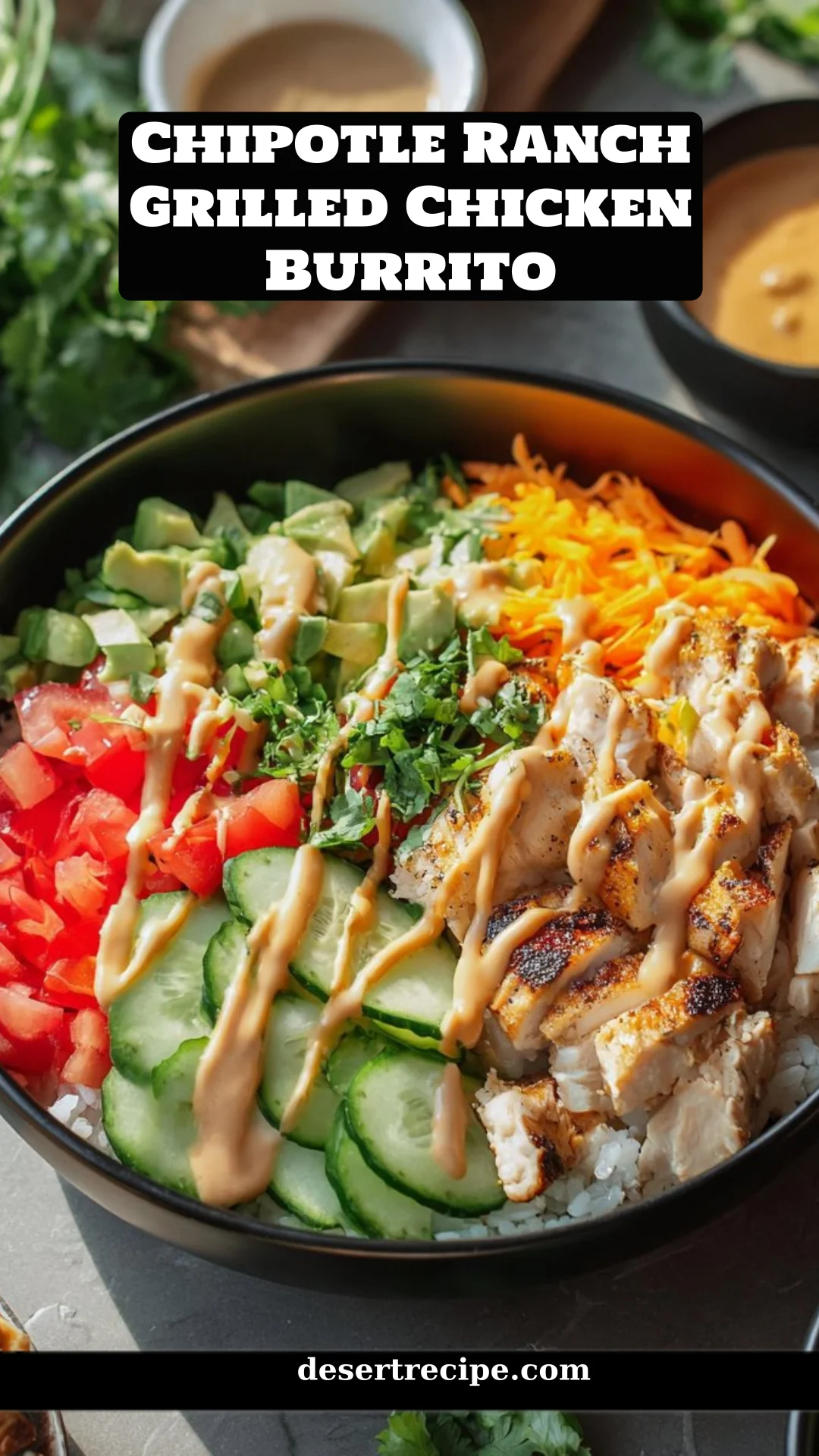 Chipotle Ranch Grilled Chicken Burrito