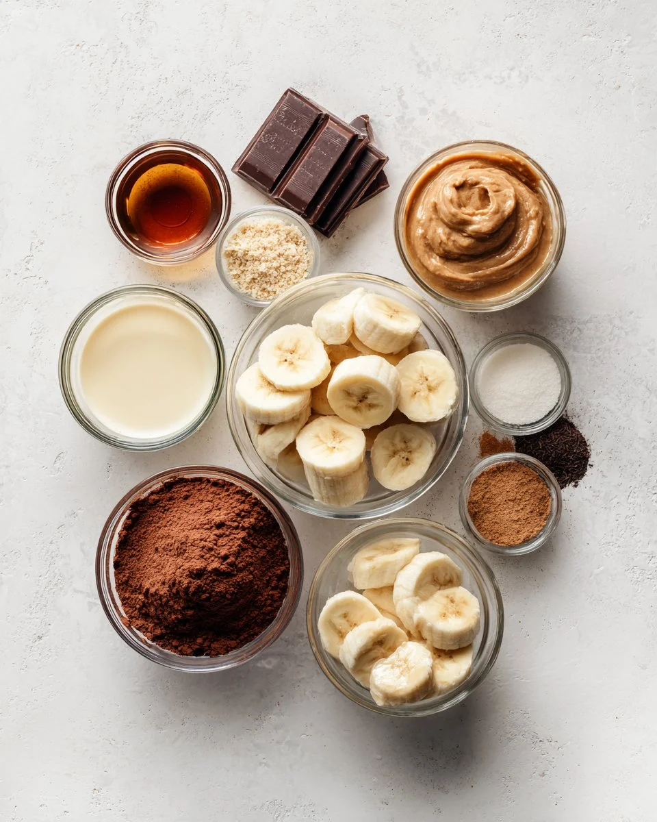 Chocolate 3 Ingredient Banana Brownies