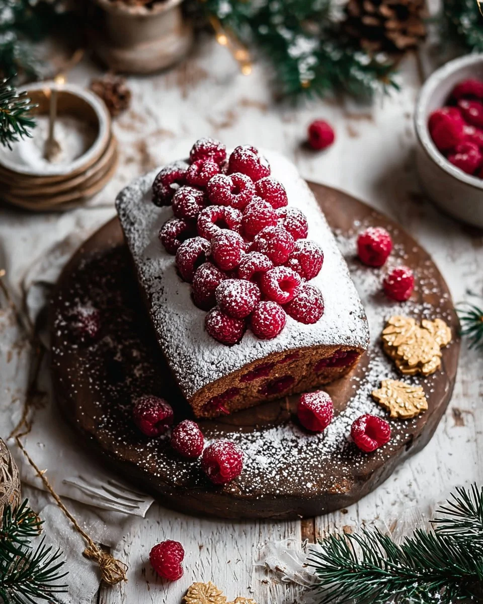 Christmas Raspberry Cake Roll