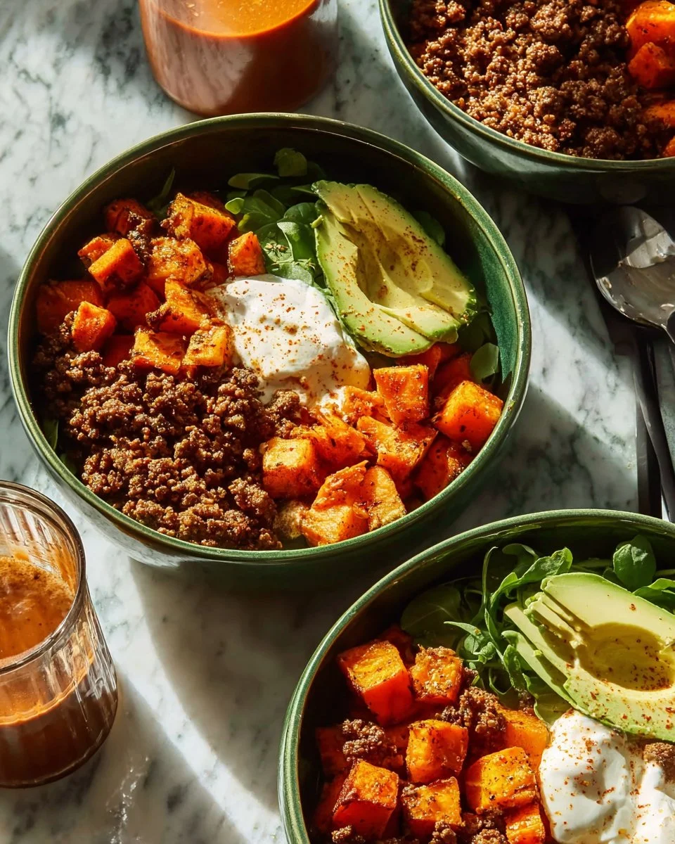 Cottage Cheese Ground Beef Bowls
