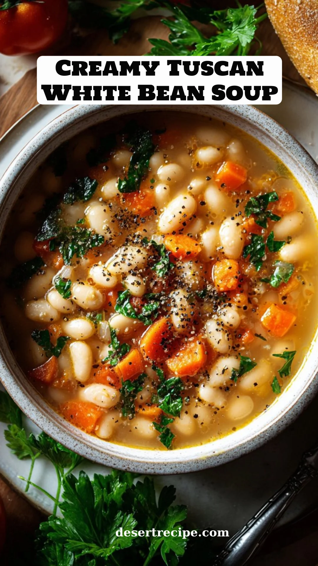 Creamy Tuscan White Bean Soup