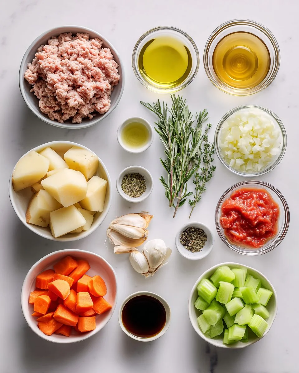 Filling Crockpot Ground Turkey Soup