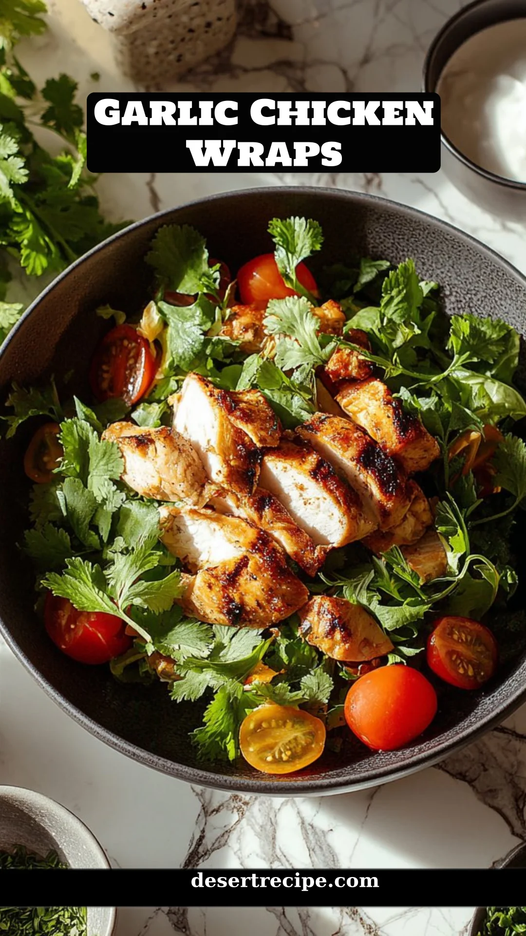 Garlic Chicken Wraps