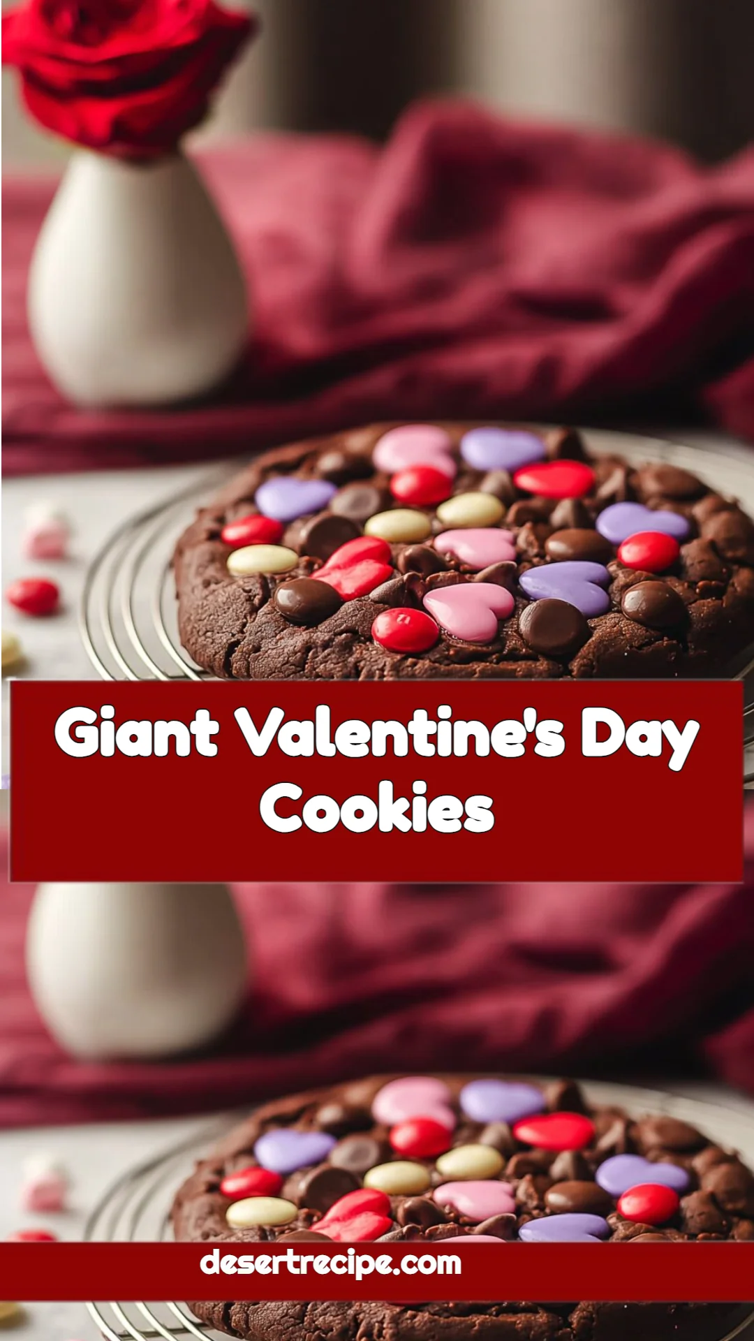 Giant Valentine's Day Cookies
