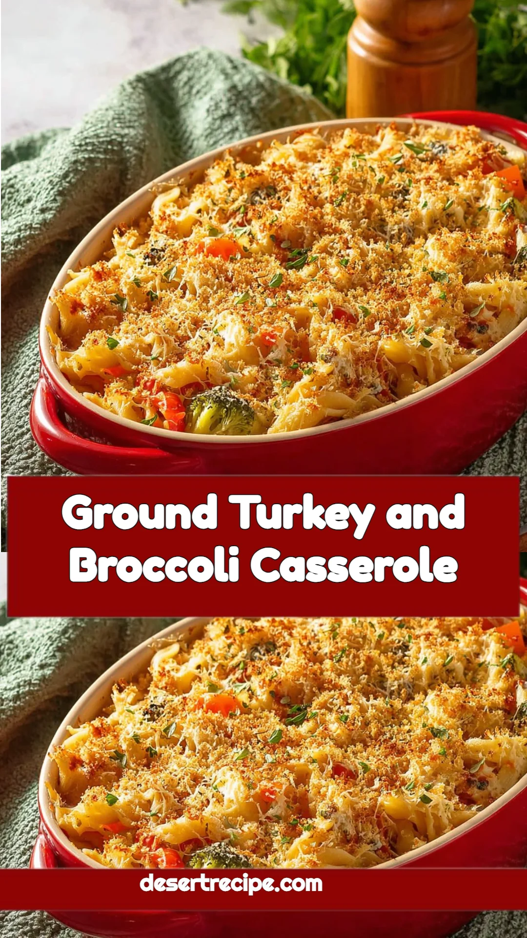 Ground Turkey and Broccoli Casserole
