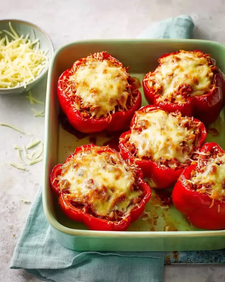 Ground turkey stuffed peppers without rice, healthy and delicious meal