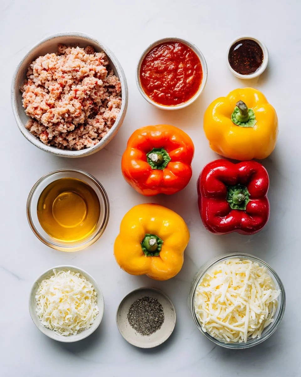 Ground Turkey Stuffed Peppers No Rice