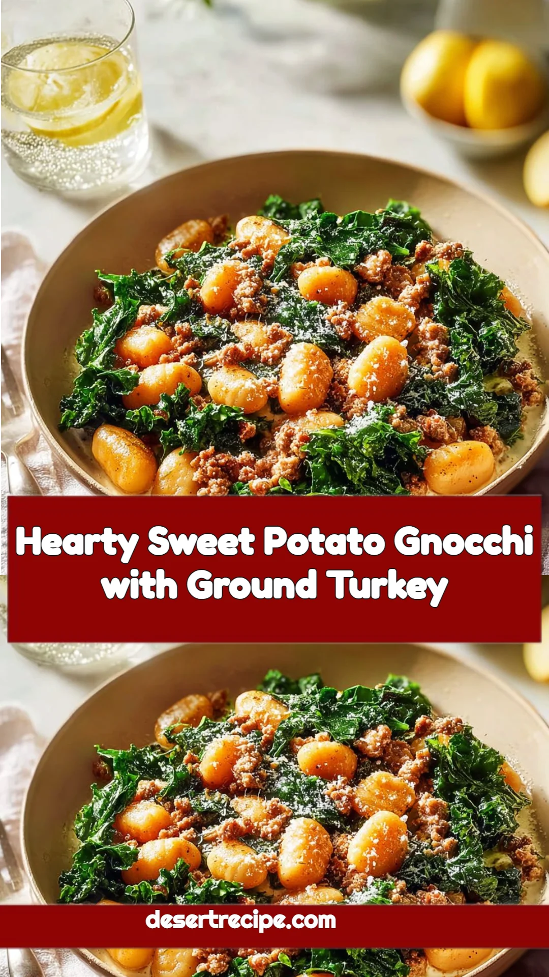 Hearty Sweet Potato Gnocchi with Ground Turkey