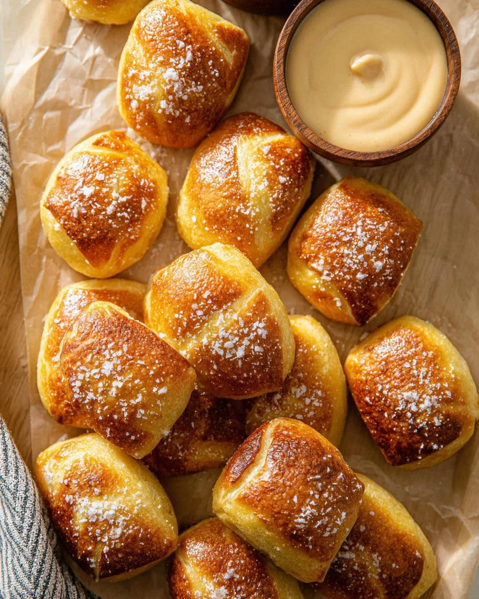 HOMEMADE SOFT PRETZEL BITES