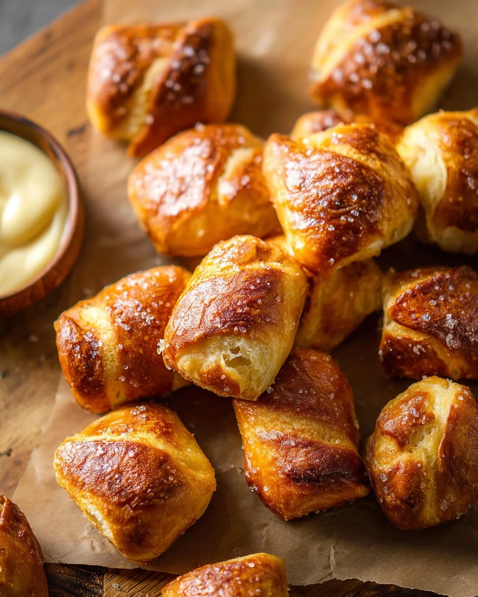 HOMEMADE SOFT PRETZEL BITES