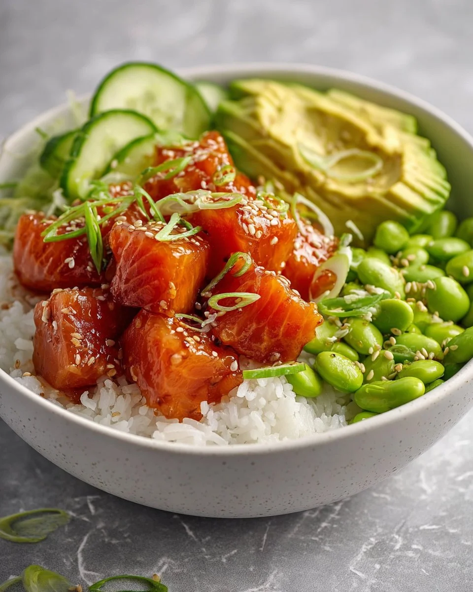 Honey Sriracha Salmon Bowls