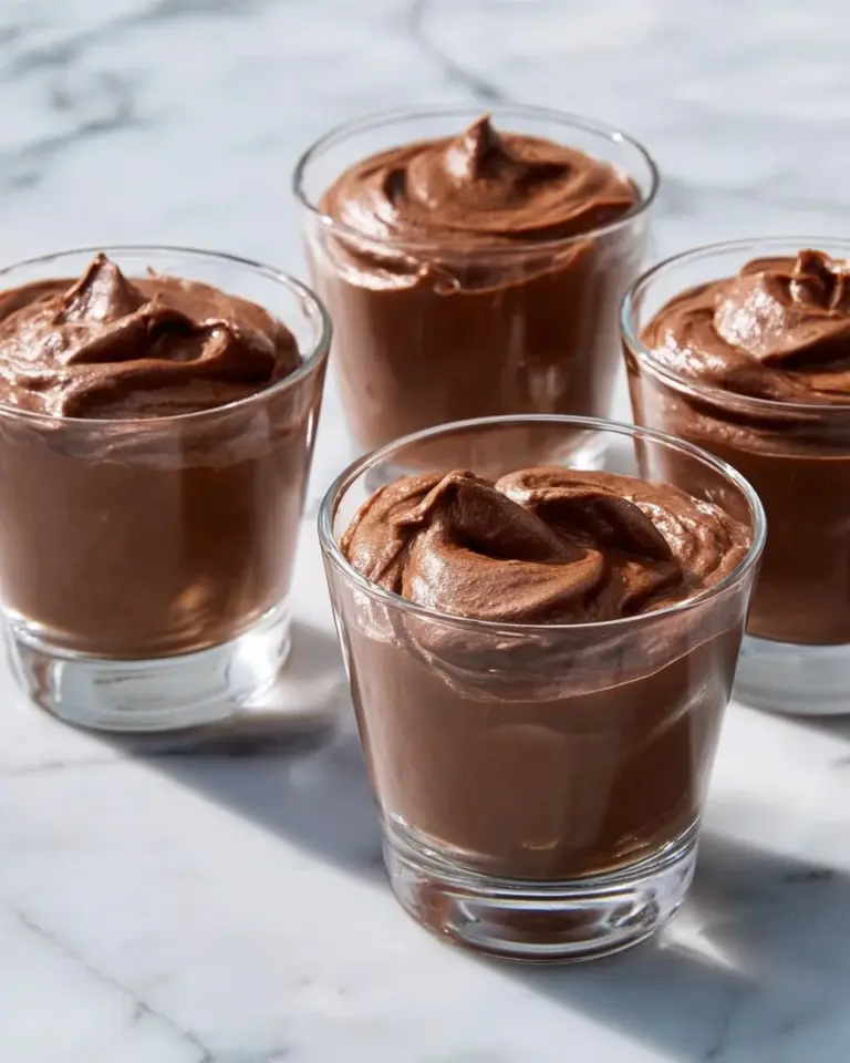 Delicious Keto Chocolate Mousse served in a bowl