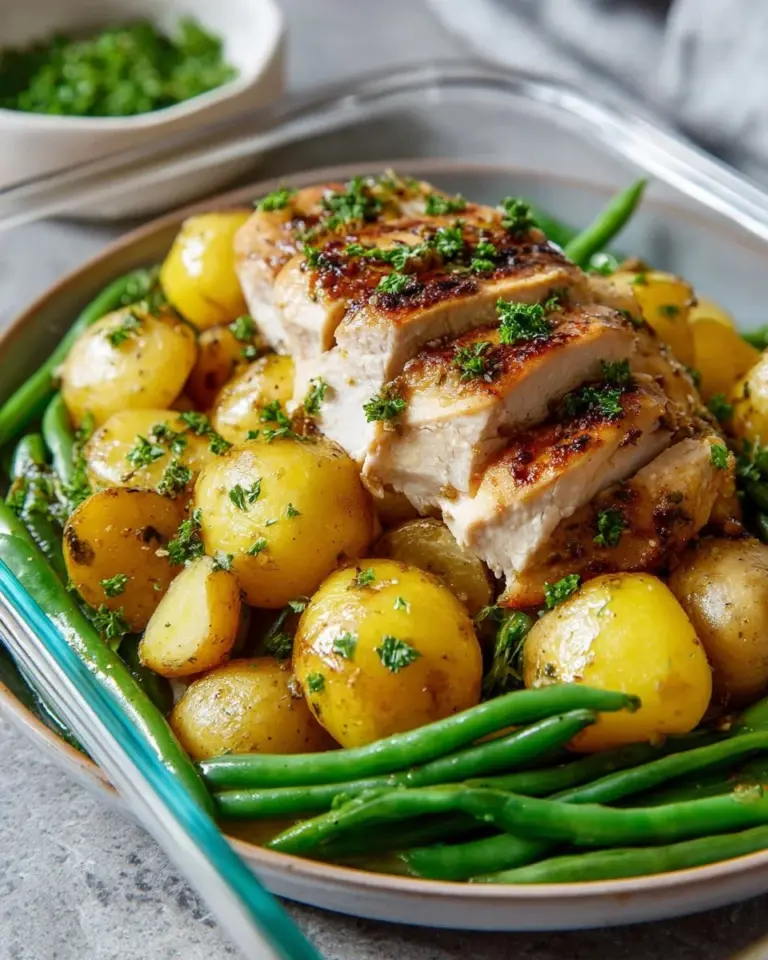 Lemon Garlic Chicken meal prep with fresh ingredients and spices