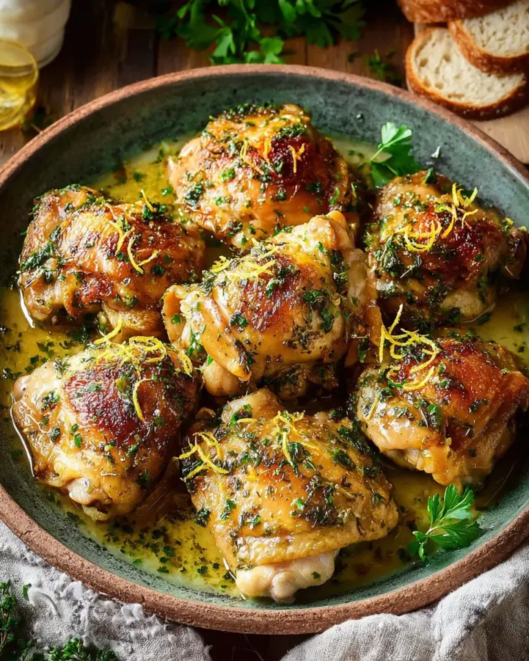 Flavorful marinated chicken thighs ready to be grilled or baked