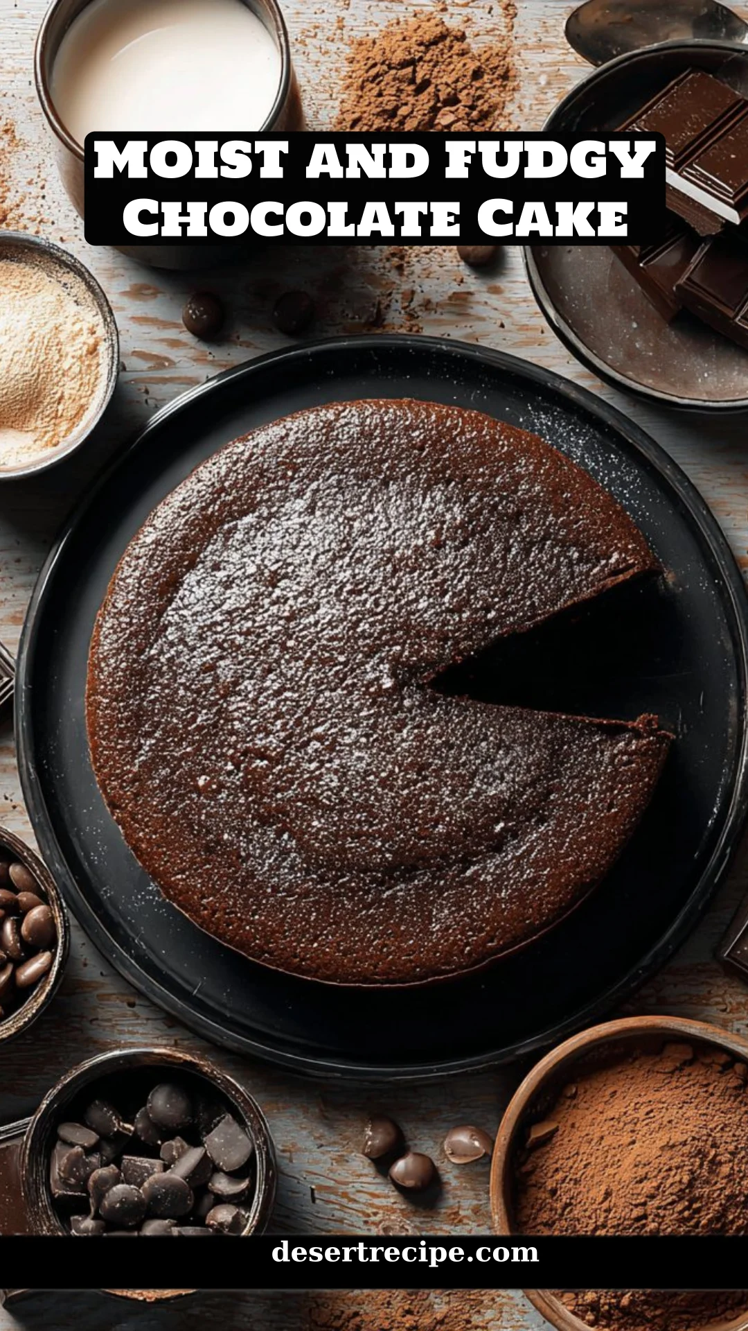 MOIST and FUDGY Chocolate Cake