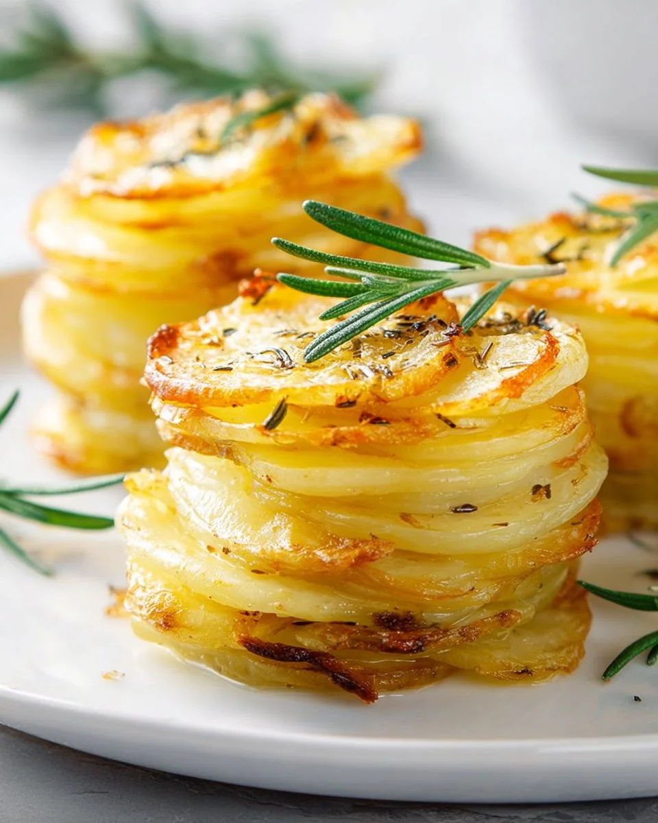 Muffin Tin Potato Stacks