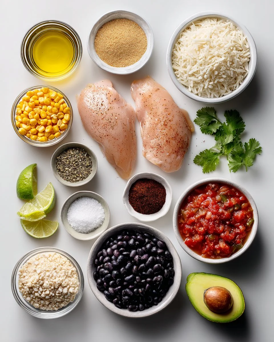 One-Pan Chicken Burrito Bowl