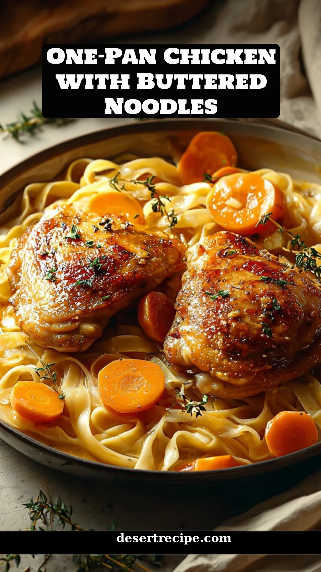 One-Pan Chicken with Buttered Noodles