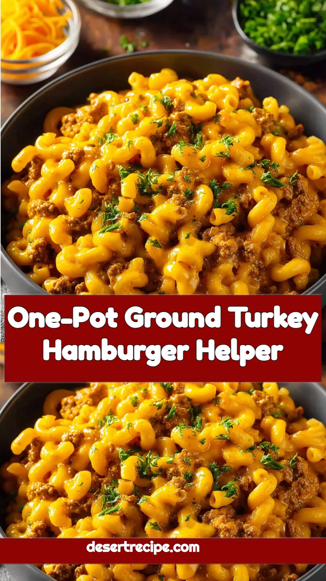One-Pot Ground Turkey Hamburger Helper