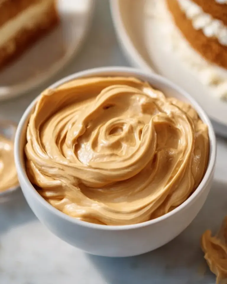 Delicious Peanut Butter Mousse filling in a dessert