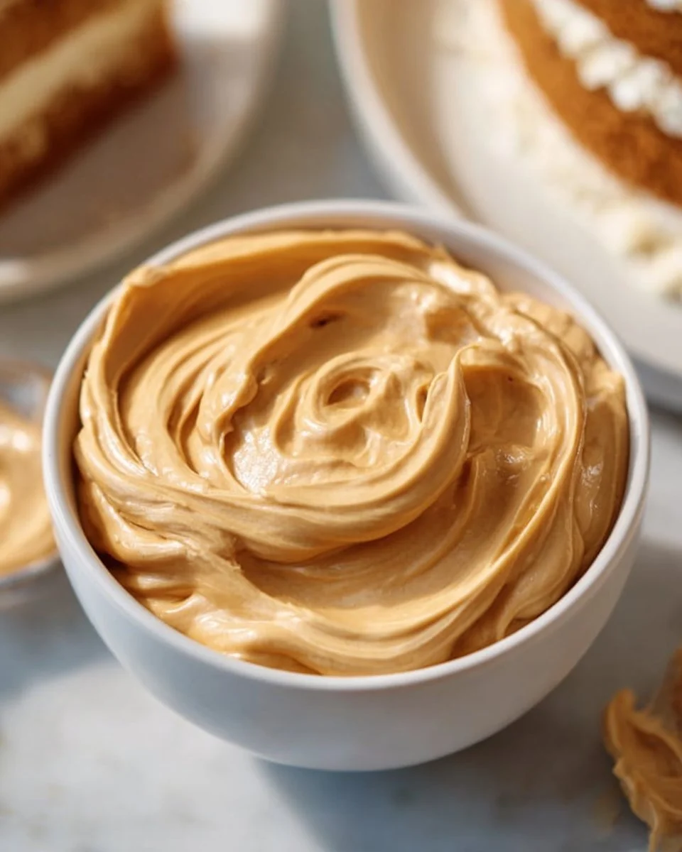 Delicious Peanut Butter Mousse filling in a dessert