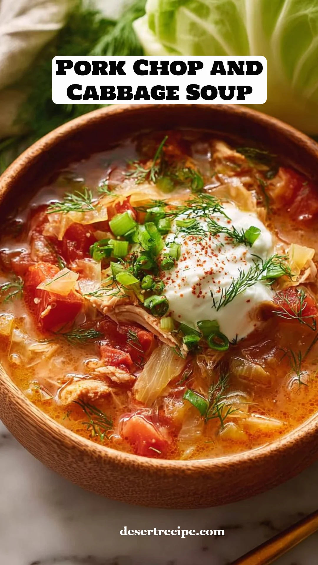 Pork Chop and Cabbage Soup