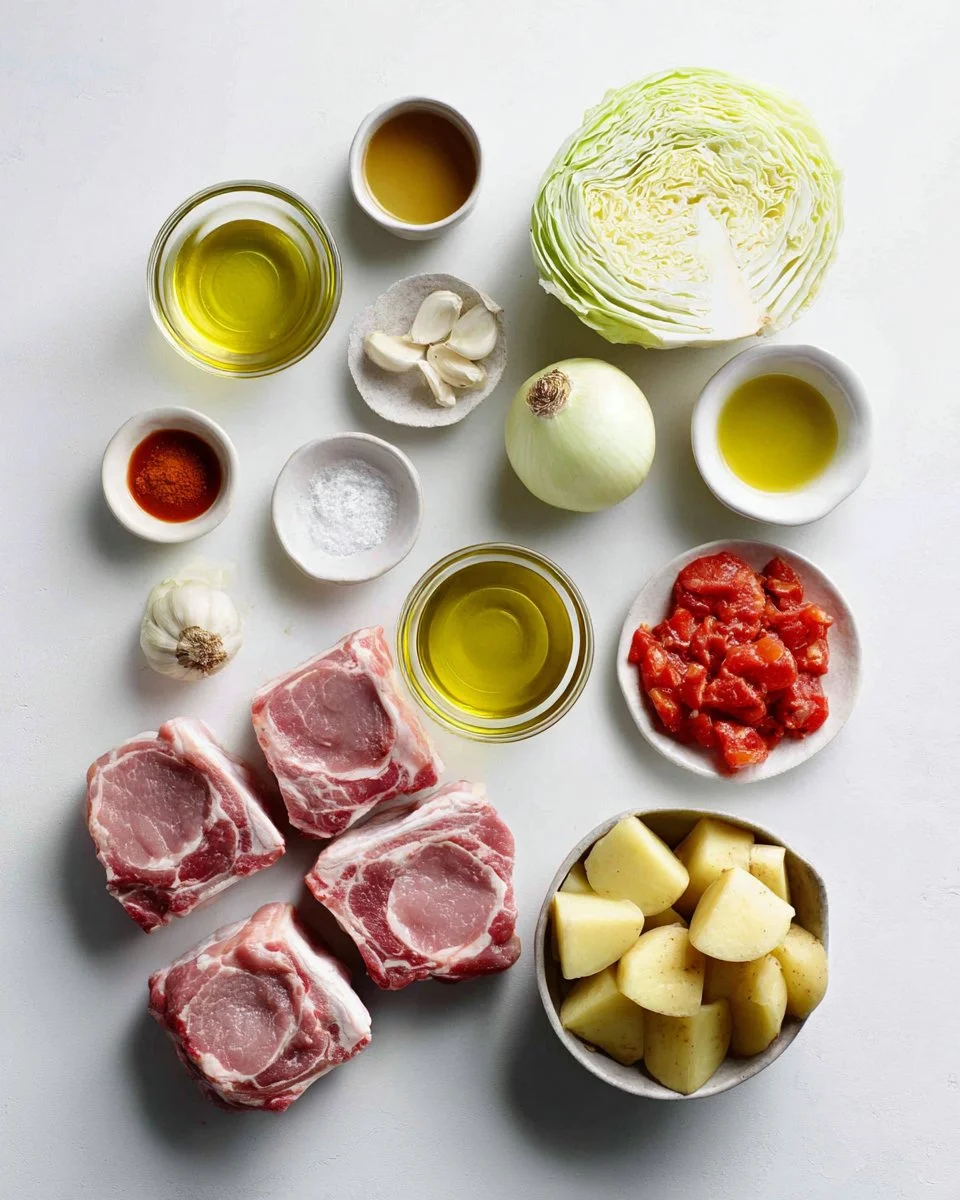 Pork Chop and Cabbage Soup