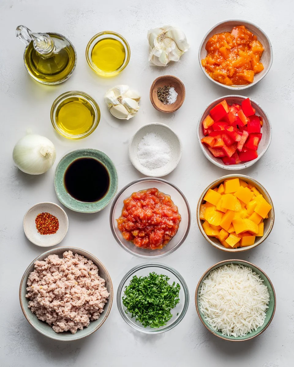 Quick Unstuffed Bell Peppers with Ground Turkey