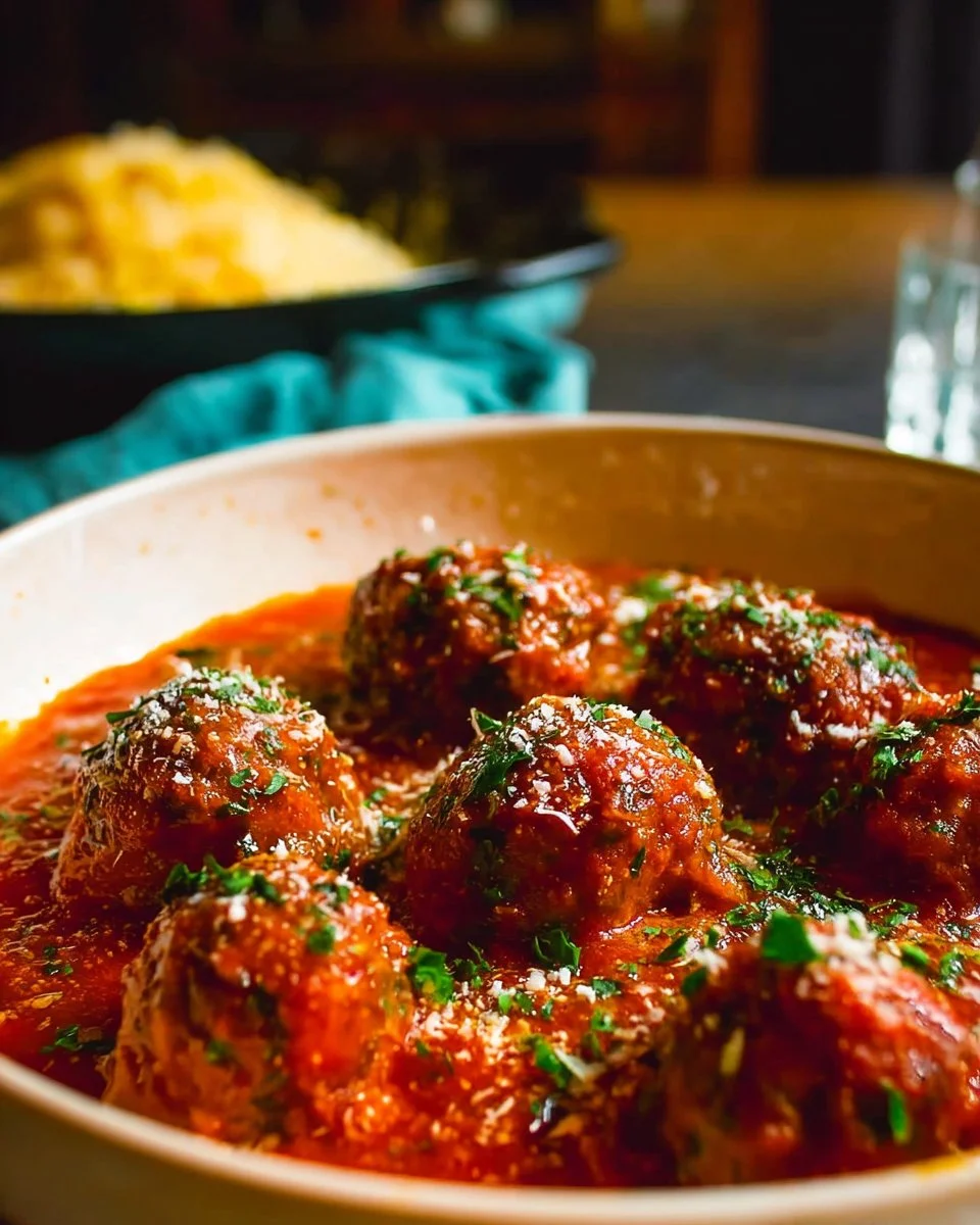 Plate of simple gluten free meatballs made with ground turkey