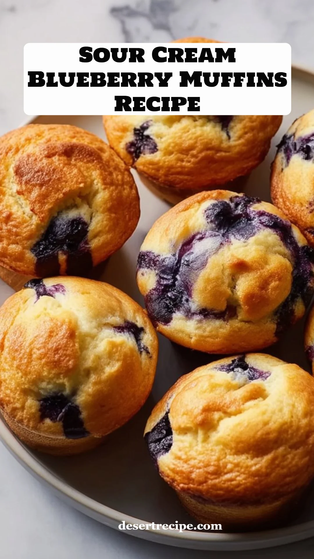 Sour Cream Blueberry Muffins Recipe