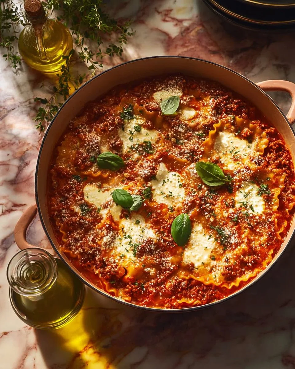 Spinach Italian Sausage Lasagna Soup
