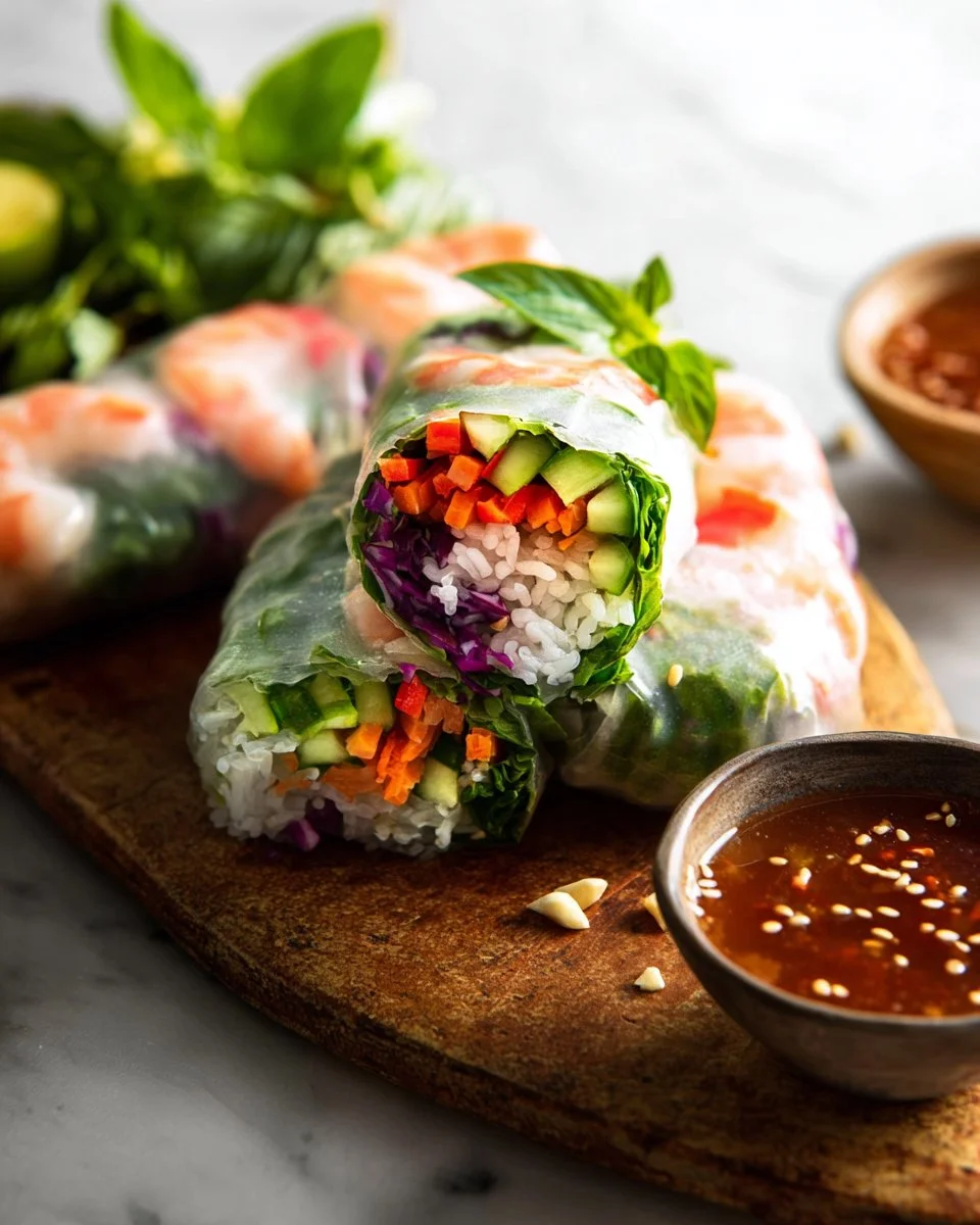 Summer Rolls with Two Dipping Sauces