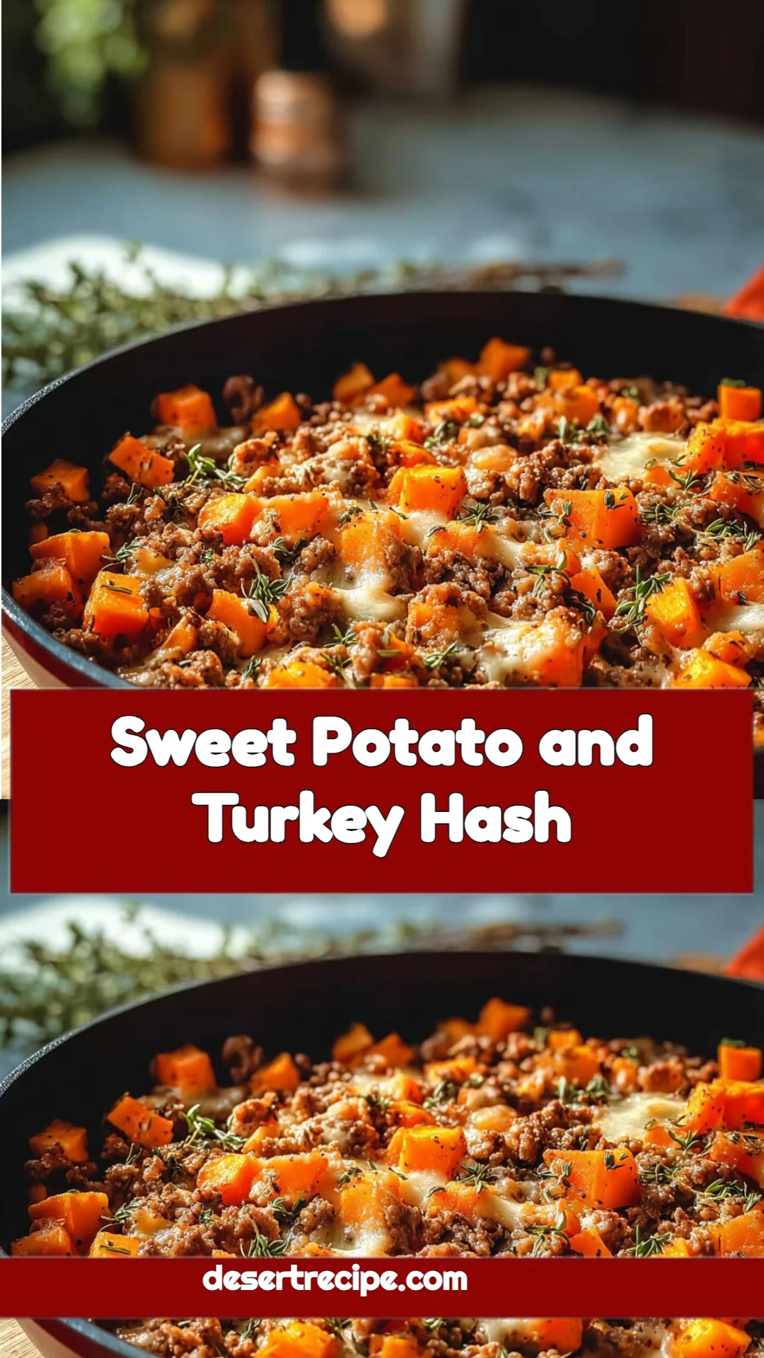 Sweet Potato and Turkey Hash